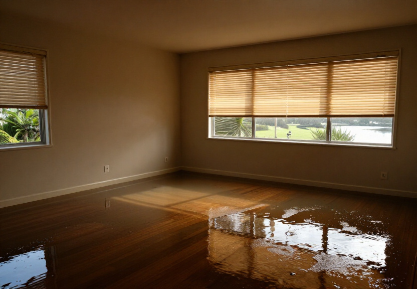 Damp subfloor in a North Epping property with visible moisture